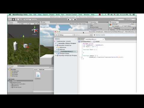 MESISE.COM – สอน Unity 3D – script js move rotate