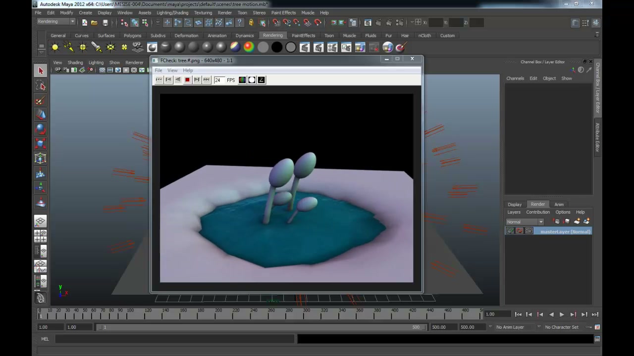 คลิปตัวอย่างอนิเมชั่นด้วย lattice - ภาพช่วงเริ่มต้นของบทเรียน ใช้ดูบริบทของโปรเจกต์และหน้าจอโปรแกรมก่อนลงมือทำ