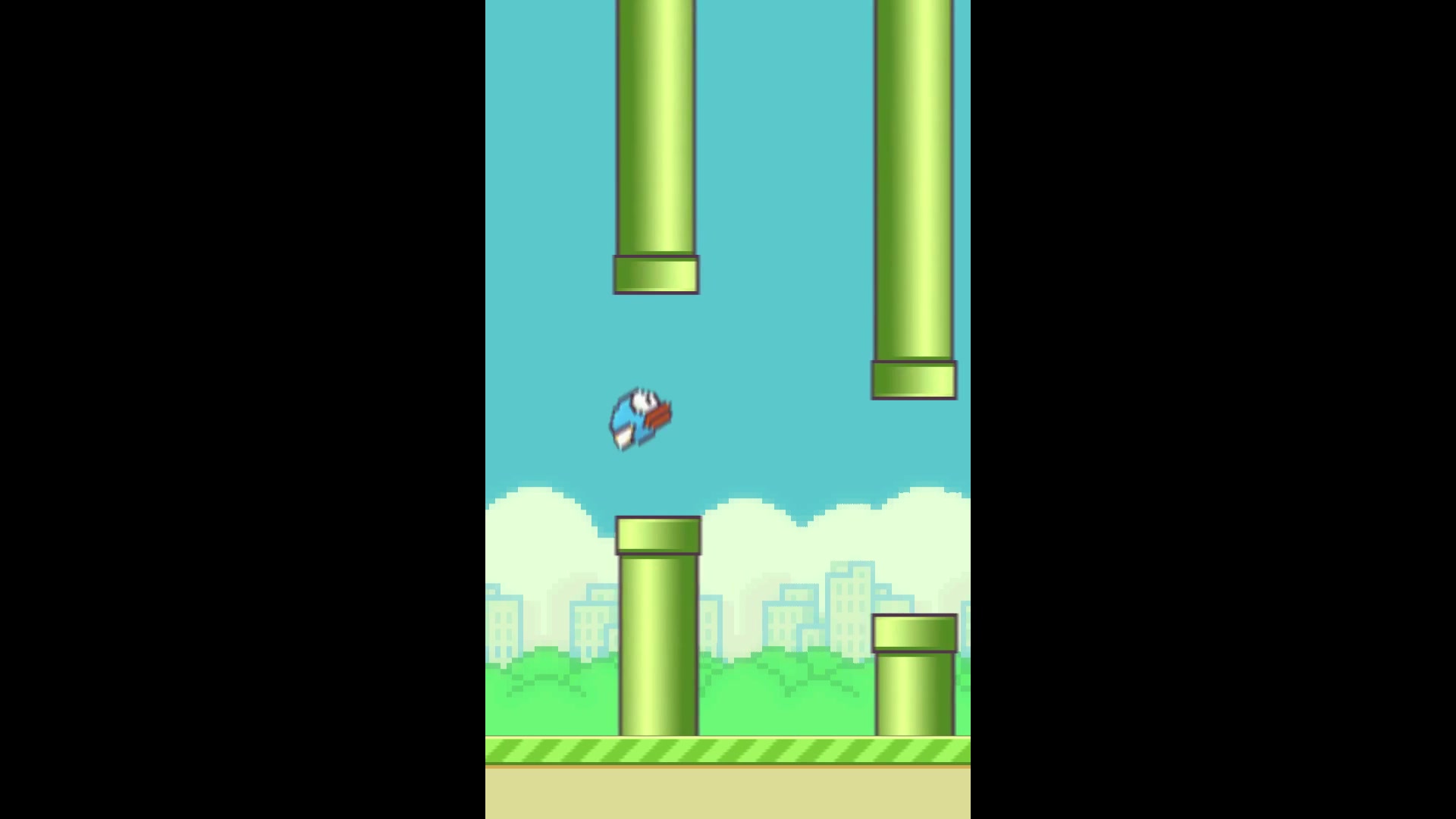 FLAPPY BIRD ทะลุโลก - ภาพช่วงเริ่มต้นของบทเรียน ใช้ดูบริบทของโปรเจกต์และหน้าจอโปรแกรมก่อนลงมือทำ