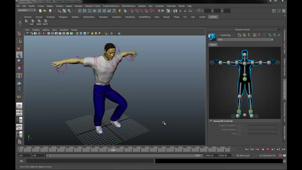 MESISE STUDIO - teaser - RIGING in maya 2012 - ภาพช่วงเริ่มต้นของบทเรียน ใช้ดูบริบทของโปรเจกต์และหน้าจอโปรแกรมก่อนลงมือทำ