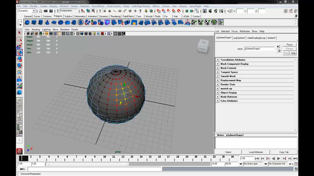 MESISE STUDIO - soft selection in MAYA - ภาพช่วงเริ่มต้นของบทเรียน ใช้ดูบริบทของโปรเจกต์และหน้าจอโปรแกรมก่อนลงมือทำ