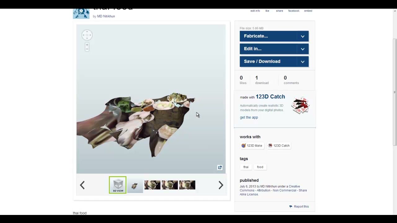 แนะนำโปรแกรม 123D - ภาพช่วงเริ่มต้นของบทเรียน ใช้ดูบริบทของโปรเจกต์และหน้าจอโปรแกรมก่อนลงมือทำ