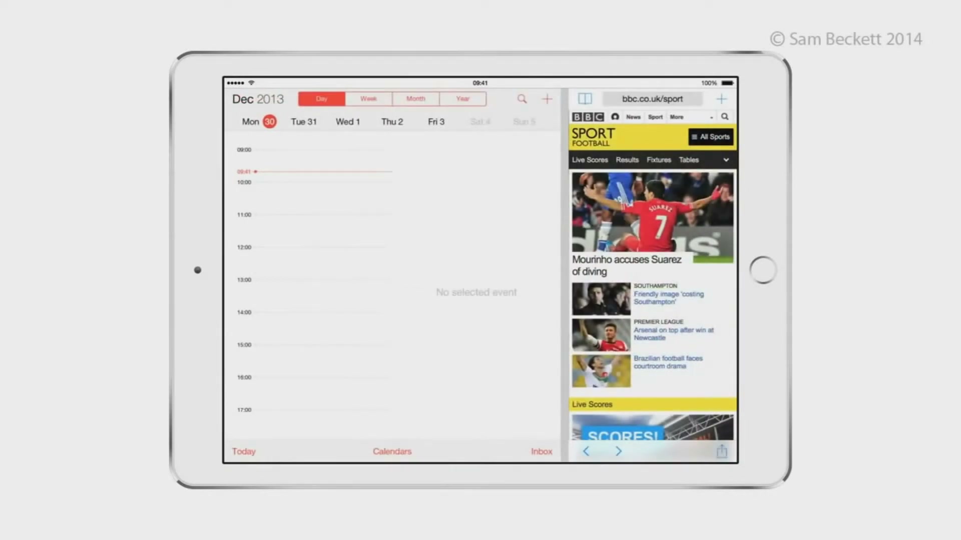 MENEW - ios8 multitasking - ตัวอย่างหน้าจอระหว่างเตรียมงานหรือเลือกส่วนที่ต้องปรับแต่งในวิดีโอ