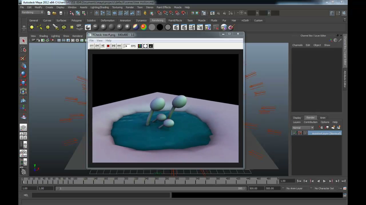 คลิปตัวอย่างอนิเมชั่นด้วย lattice - ภาพประกอบช่วงลงมือทำขั้นตอนหลักของบทเรียน เพื่อให้เห็นเครื่องมือและตำแหน่งที่ใช้งาน