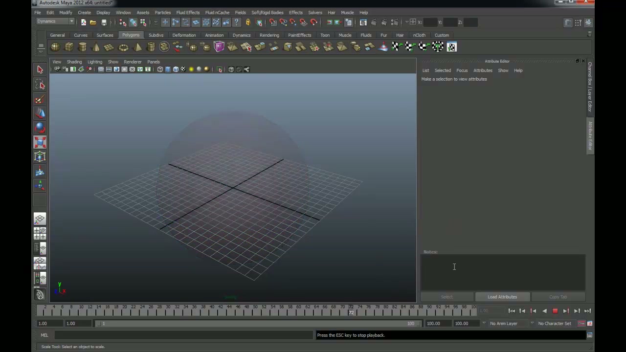 MESISE STUDIO - Hypershade เปลี่ยนสีในมายา - ภาพช่วงเริ่มต้นของบทเรียน ใช้ดูบริบทของโปรเจกต์และหน้าจอโปรแกรมก่อนลงมือทำ