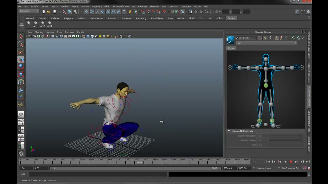 MESISE STUDIO - teaser - RIGING in maya 2012 - ภาพประกอบช่วงลงมือทำขั้นตอนหลักของบทเรียน เพื่อให้เห็นเครื่องมือและตำแหน่งที่ใช้งาน