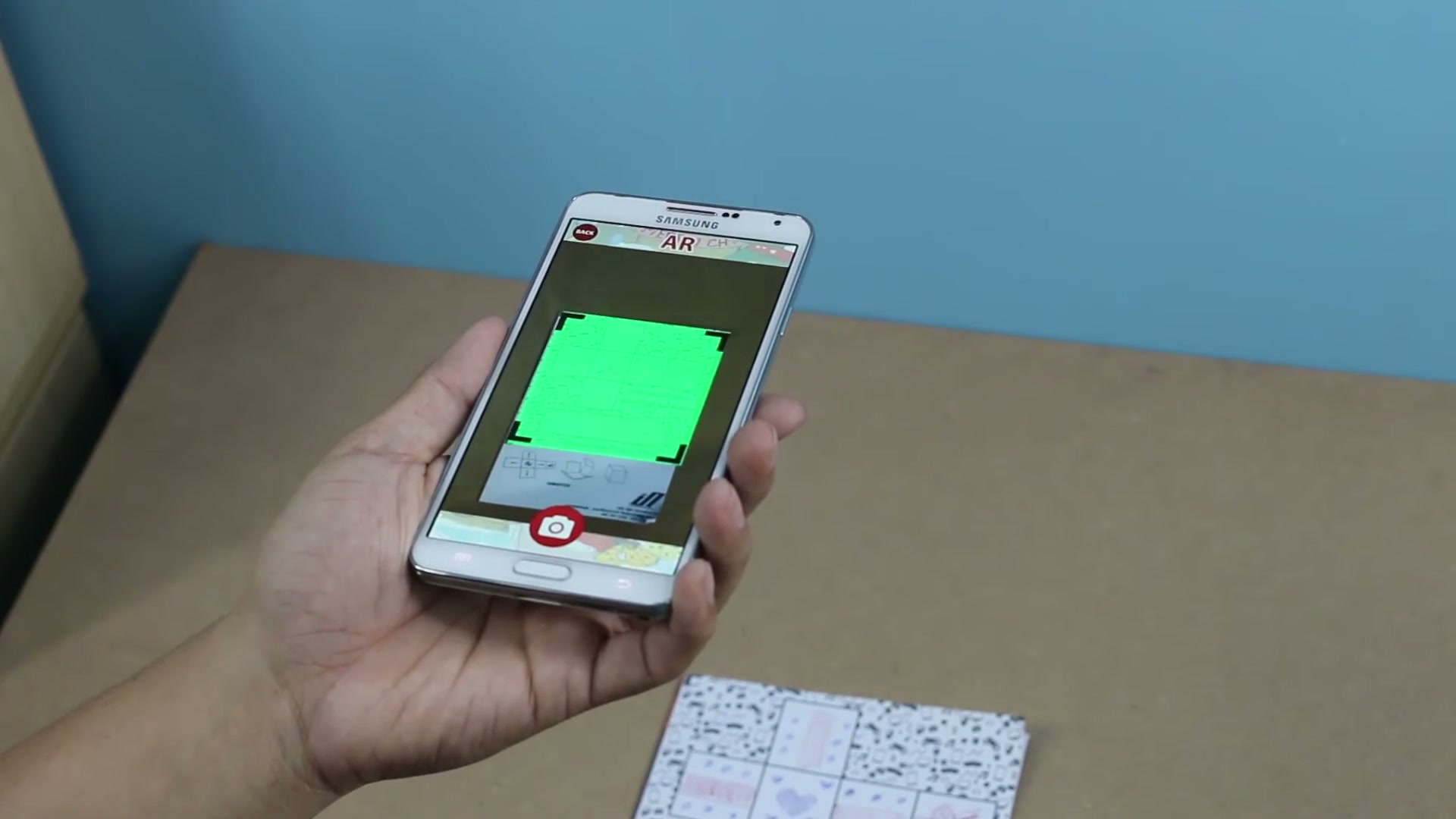 วิธีการใช้งาน - AR PAINTING CARD By ILLUSION - ภาพประกอบช่วงลงมือทำขั้นตอนหลักของบทเรียน เพื่อให้เห็นเครื่องมือและตำแหน่งที่ใช้งาน