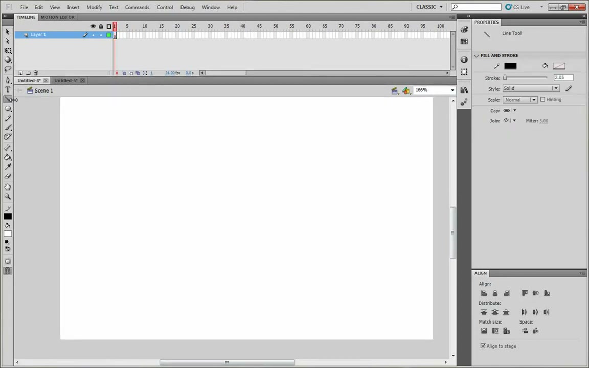 MESISE STUDIO - FLASH 2D ANIMATION - กล่้อง - ภาพช่วงเริ่มต้นของบทเรียน ใช้ดูบริบทของโปรเจกต์และหน้าจอโปรแกรมก่อนลงมือทำ