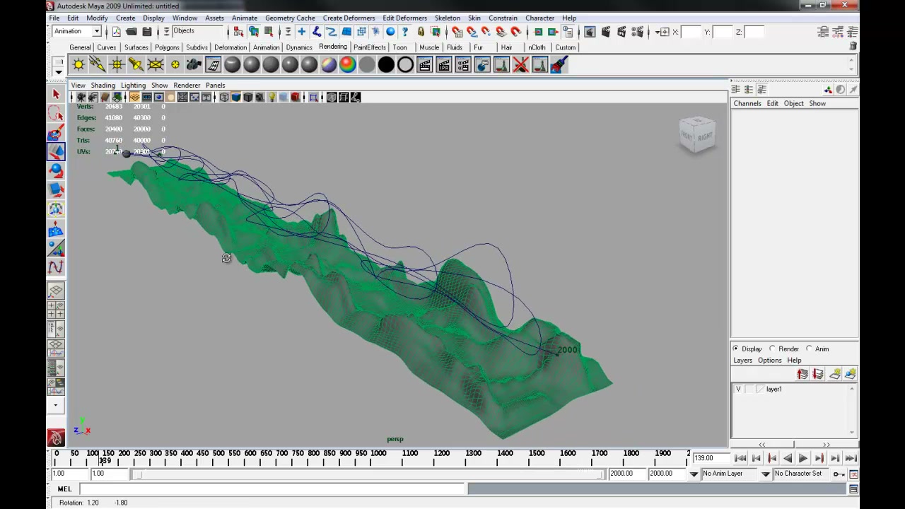 MESISE STUDIO - MAKE LIVE in MAYA - ภาพช่วงเริ่มต้นของบทเรียน ใช้ดูบริบทของโปรเจกต์และหน้าจอโปรแกรมก่อนลงมือทำ