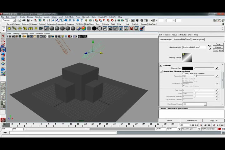 MESISE STUDIO TUTOR MAYA 2009 RENDER รันเดอร์มายาแยก - ภาพช่วงเริ่มต้นของบทเรียน ใช้ดูบริบทของโปรเจกต์และหน้าจอโปรแกรมก่อนลงมือทำ