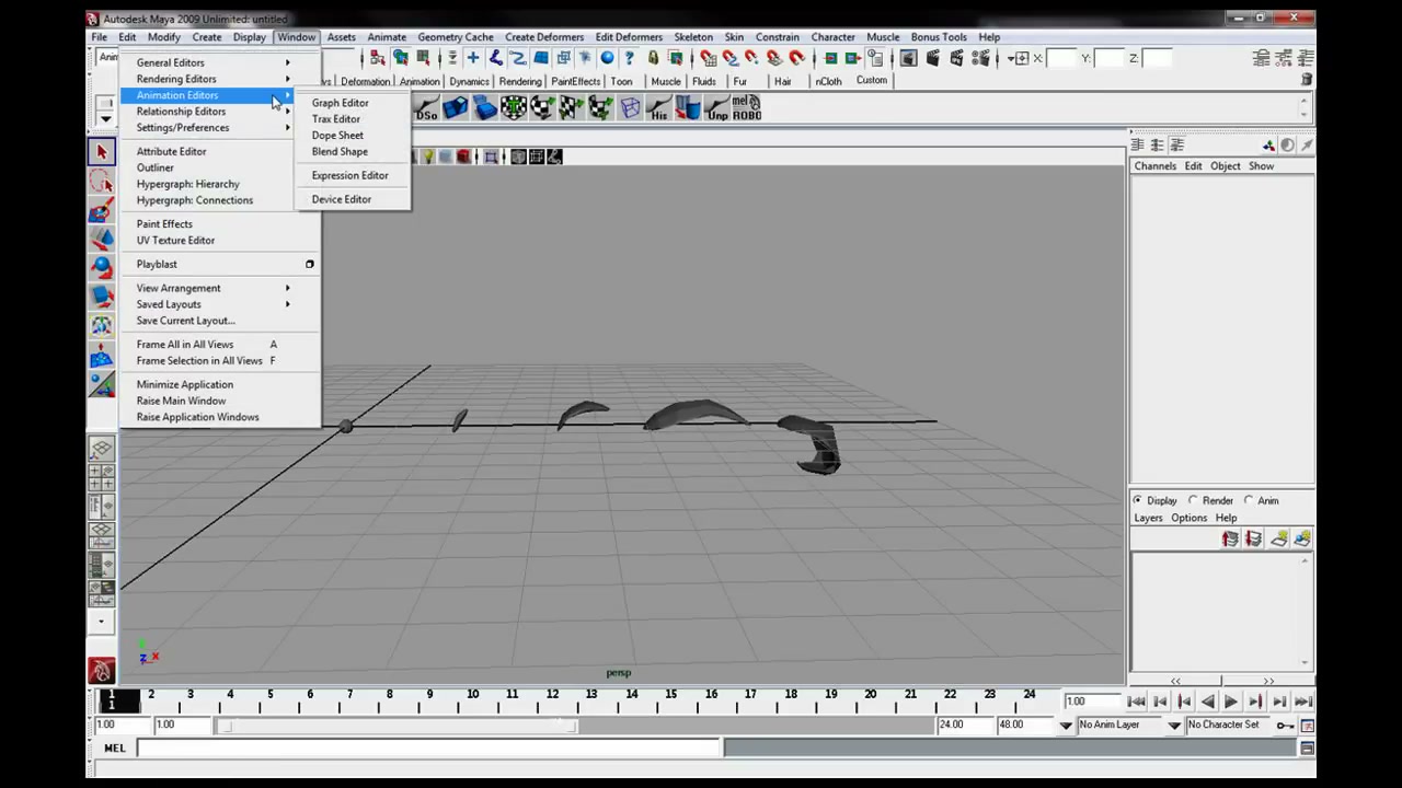 MESISE STUDIO - ทำใบไม้งอกใน MAYA 2/2 - ภาพช่วงเริ่มต้นของบทเรียน ใช้ดูบริบทของโปรเจกต์และหน้าจอโปรแกรมก่อนลงมือทำ