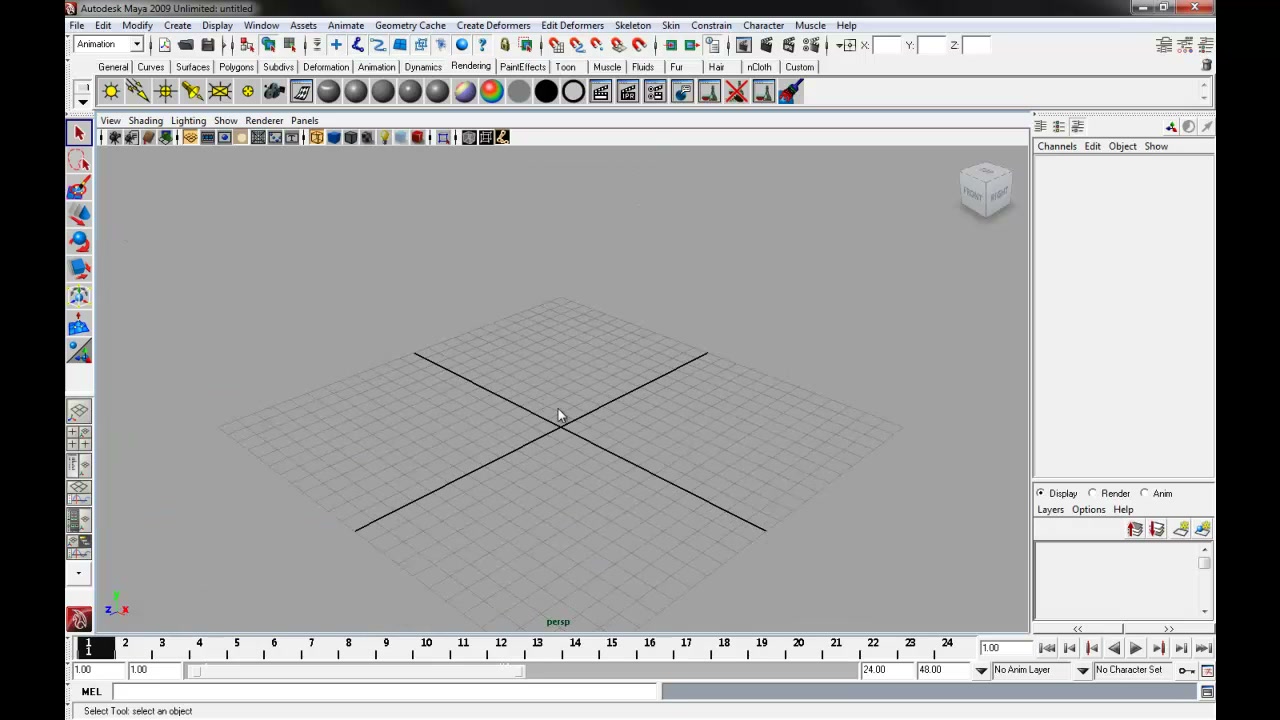 MESISE STUDIO MAYA BASIC / สอนมายาพื้นฐาน 1 - ภาพช่วงเริ่มต้นของบทเรียน ใช้ดูบริบทของโปรเจกต์และหน้าจอโปรแกรมก่อนลงมือทำ