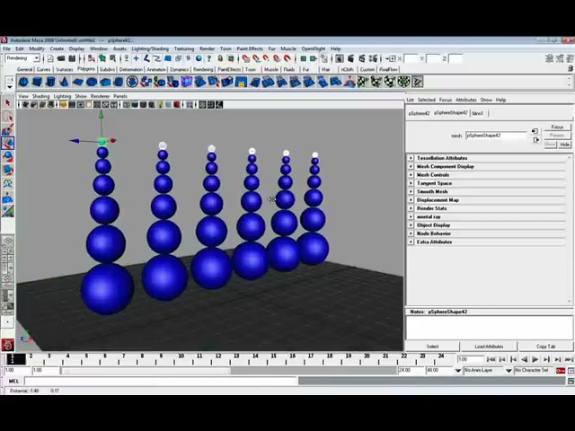 MESISE STUDIO TUTOR MAYA SET RENDER 1 - ตัวอย่างหน้าจอระหว่างเตรียมงานหรือเลือกส่วนที่ต้องปรับแต่งในวิดีโอ