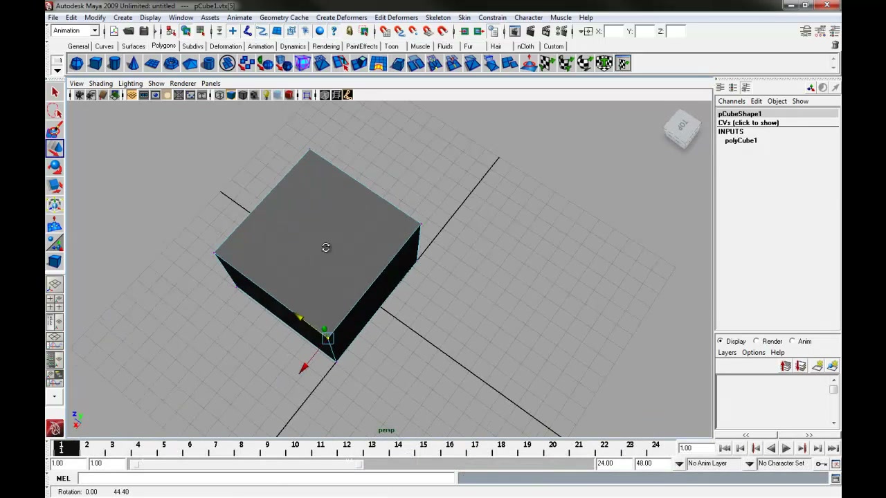 MESISE STUDIO MAYA BASIC / สอนมายาพื้นฐาน 3 - ภาพช่วงเริ่มต้นของบทเรียน ใช้ดูบริบทของโปรเจกต์และหน้าจอโปรแกรมก่อนลงมือทำ