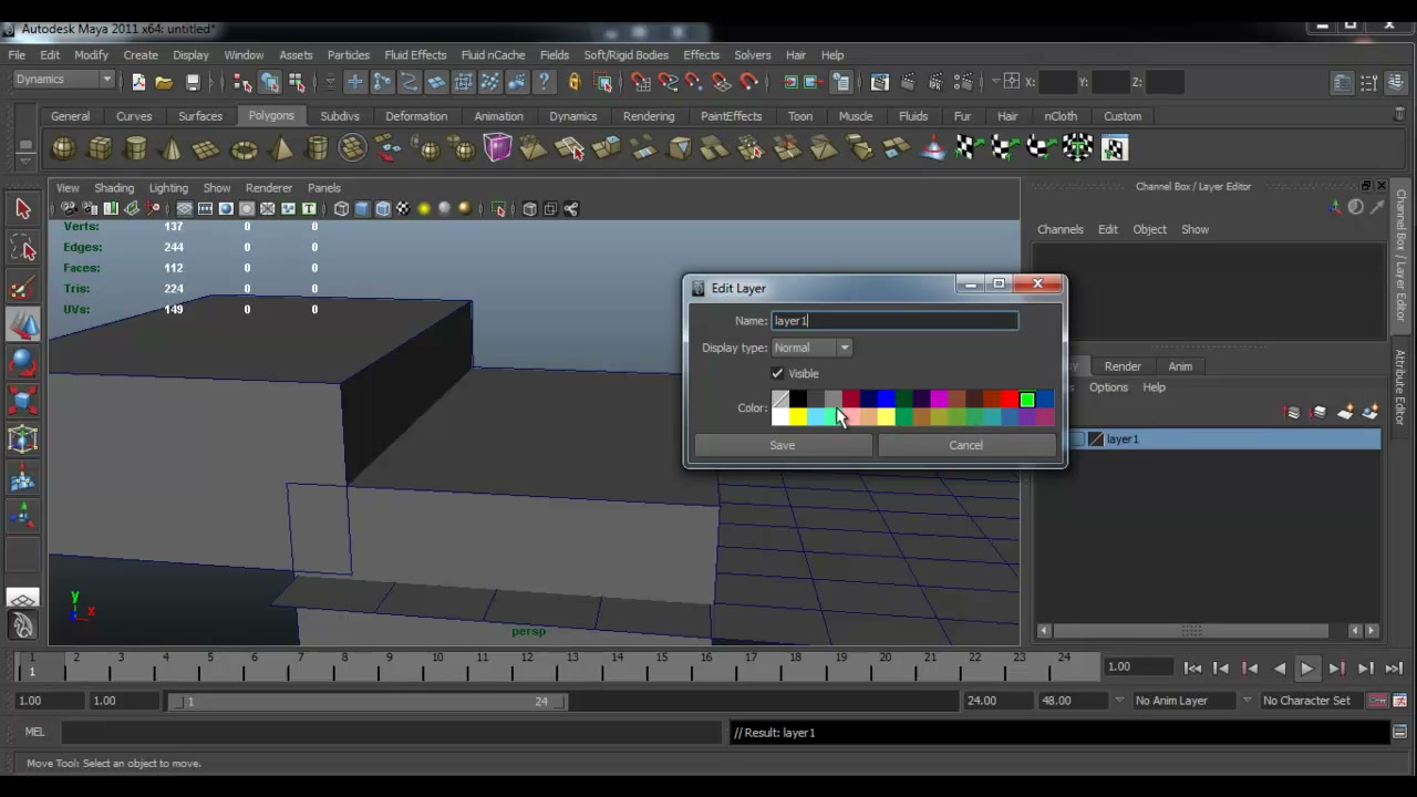 MESISE STUDIO MAYA DYNAMICS BASIC DOMINOS - ภาพช่วงเริ่มต้นของบทเรียน ใช้ดูบริบทของโปรเจกต์และหน้าจอโปรแกรมก่อนลงมือทำ