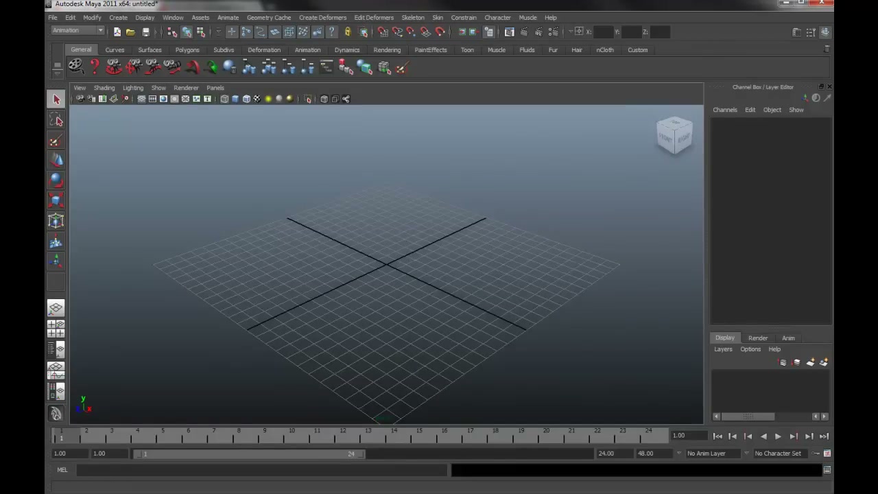 MESISE STUDIO - แก้ปัญหา Hypershade MAYA 2011 - ภาพช่วงตรวจผลลัพธ์หรือเตรียมนำงานไปใช้งานต่อหลังทำตามขั้นตอนเสร็จ