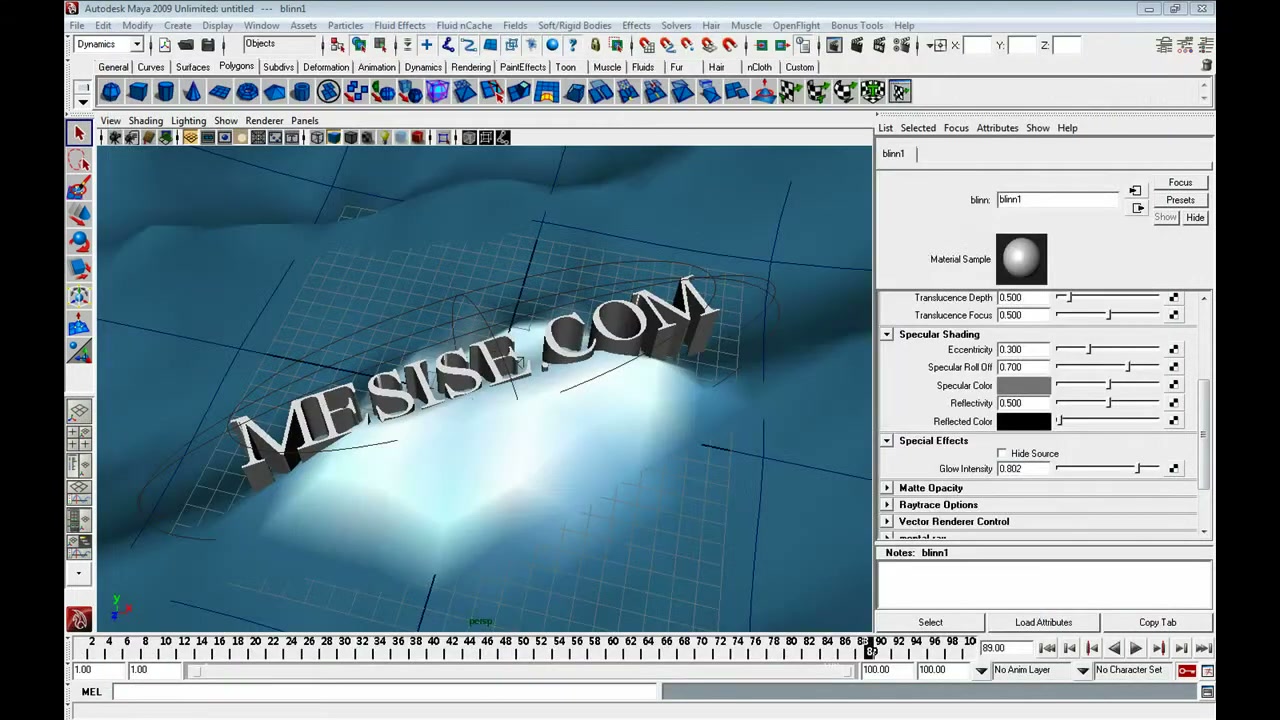 MESISE STUDIO ข้อความลอยบนคลื่นในมายา 2/5 - ภาพช่วงเริ่มต้นของบทเรียน ใช้ดูบริบทของโปรเจกต์และหน้าจอโปรแกรมก่อนลงมือทำ
