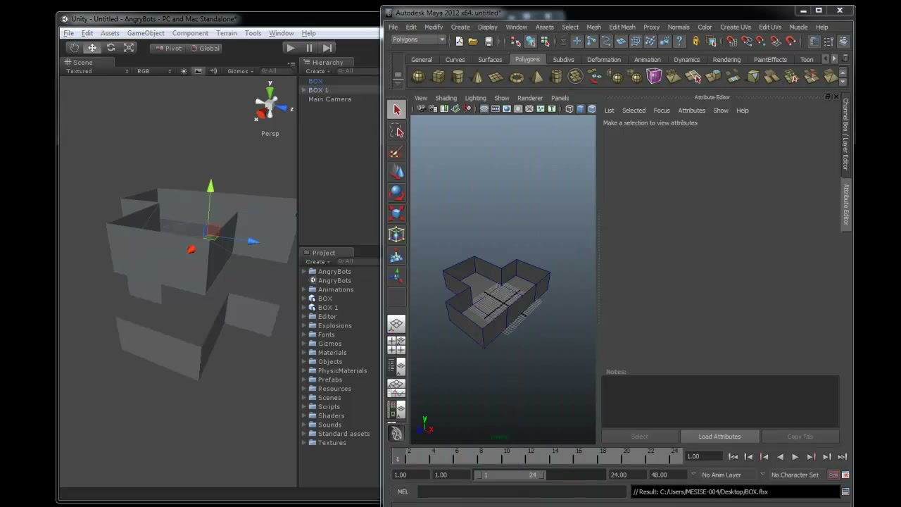 เฟสหายไป face disappeared (UNITY3D) - ภาพช่วงตรวจผลลัพธ์หรือเตรียมนำงานไปใช้งานต่อหลังทำตามขั้นตอนเสร็จ