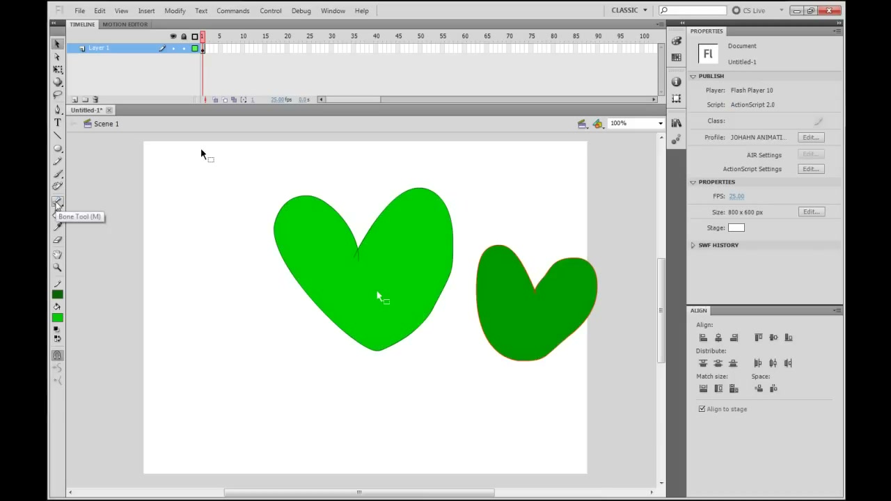 MESISE STUDIO - FLASH 2D BASIC 2/2 - ตัวอย่างหน้าจอระหว่างเตรียมงานหรือเลือกส่วนที่ต้องปรับแต่งในวิดีโอ