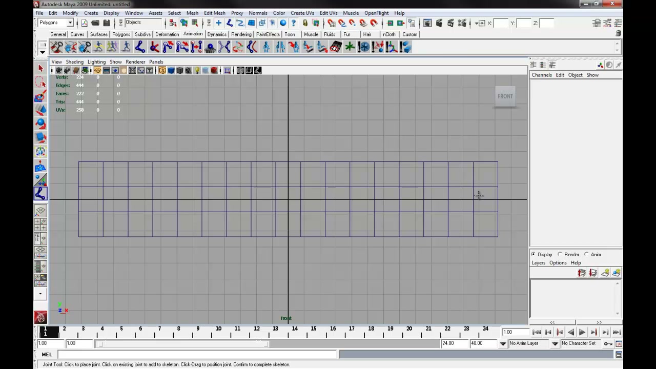 MESISE STUDIO - IK HANDLE AND IK SPLINE HANDLE TOOL BASIC - ภาพช่วงเริ่มต้นของบทเรียน ใช้ดูบริบทของโปรเจกต์และหน้าจอโปรแกรมก่อนลงมือทำ