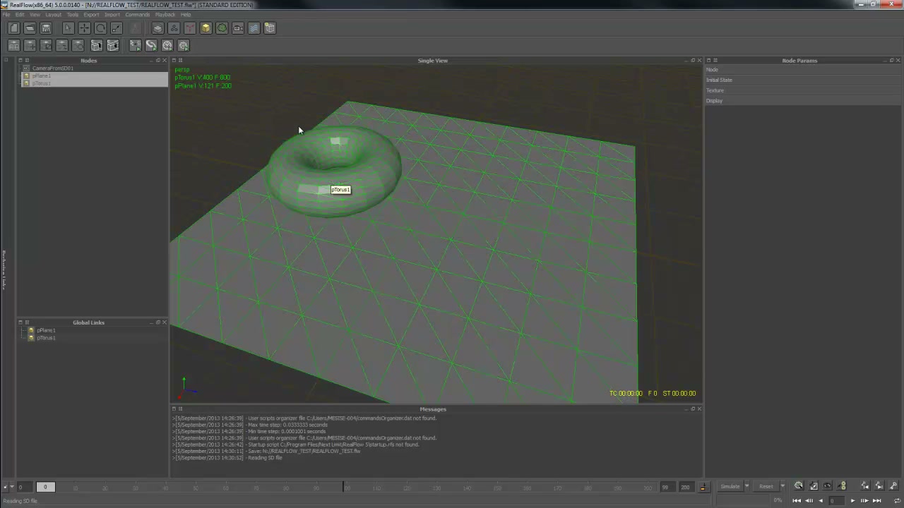 MAYA TO REALFLOW TO MAYA - ภาพช่วงเริ่มต้นของบทเรียน ใช้ดูบริบทของโปรเจกต์และหน้าจอโปรแกรมก่อนลงมือทำ