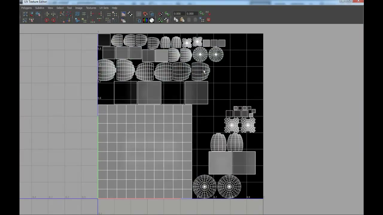 Maya Light Mapping - ตัวอย่างหน้าจอระหว่างเตรียมงานหรือเลือกส่วนที่ต้องปรับแต่งในวิดีโอ