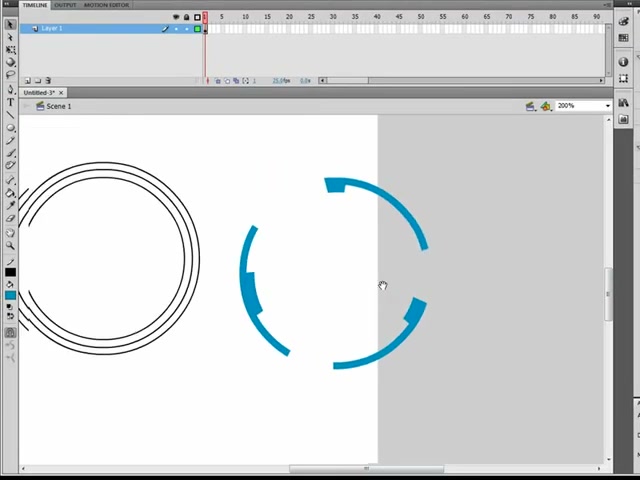 MESISE STUDIO TUTOR FLASH 1 - ภาพประกอบช่วงลงมือทำขั้นตอนหลักของบทเรียน เพื่อให้เห็นเครื่องมือและตำแหน่งที่ใช้งาน