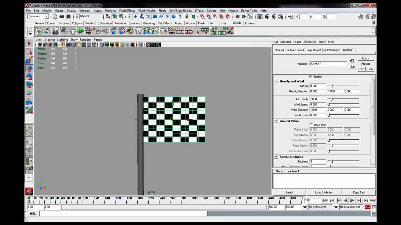 MESISE STUDIO ทำธงใน MAYA - ตัวอย่างหน้าจอระหว่างเตรียมงานหรือเลือกส่วนที่ต้องปรับแต่งในวิดีโอ