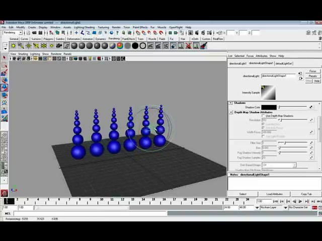 MESISE STUDIO TUTOR MAYA SET RENDER 1 - ภาพประกอบช่วงลงมือทำขั้นตอนหลักของบทเรียน เพื่อให้เห็นเครื่องมือและตำแหน่งที่ใช้งาน