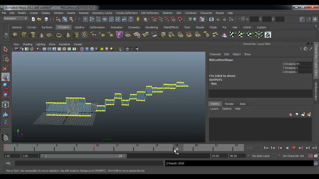 สอนมายา ใช้ LATTICE ขั้นเทพ - ภาพประกอบช่วงลงมือทำขั้นตอนหลักของบทเรียน เพื่อให้เห็นเครื่องมือและตำแหน่งที่ใช้งาน