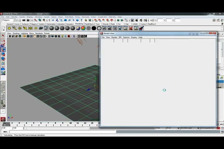 MESISE STUDIO TUTOR MAYA 2009 RENDER รันเดอร์มายาแยก - ตัวอย่างหน้าจอระหว่างเตรียมงานหรือเลือกส่วนที่ต้องปรับแต่งในวิดีโอ