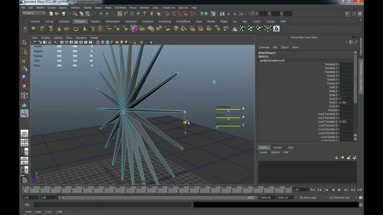 MESISE STUDIO - สอนมายา ทำชิงช้าสวรรค์ - ภาพช่วงเริ่มต้นของบทเรียน ใช้ดูบริบทของโปรเจกต์และหน้าจอโปรแกรมก่อนลงมือทำ
