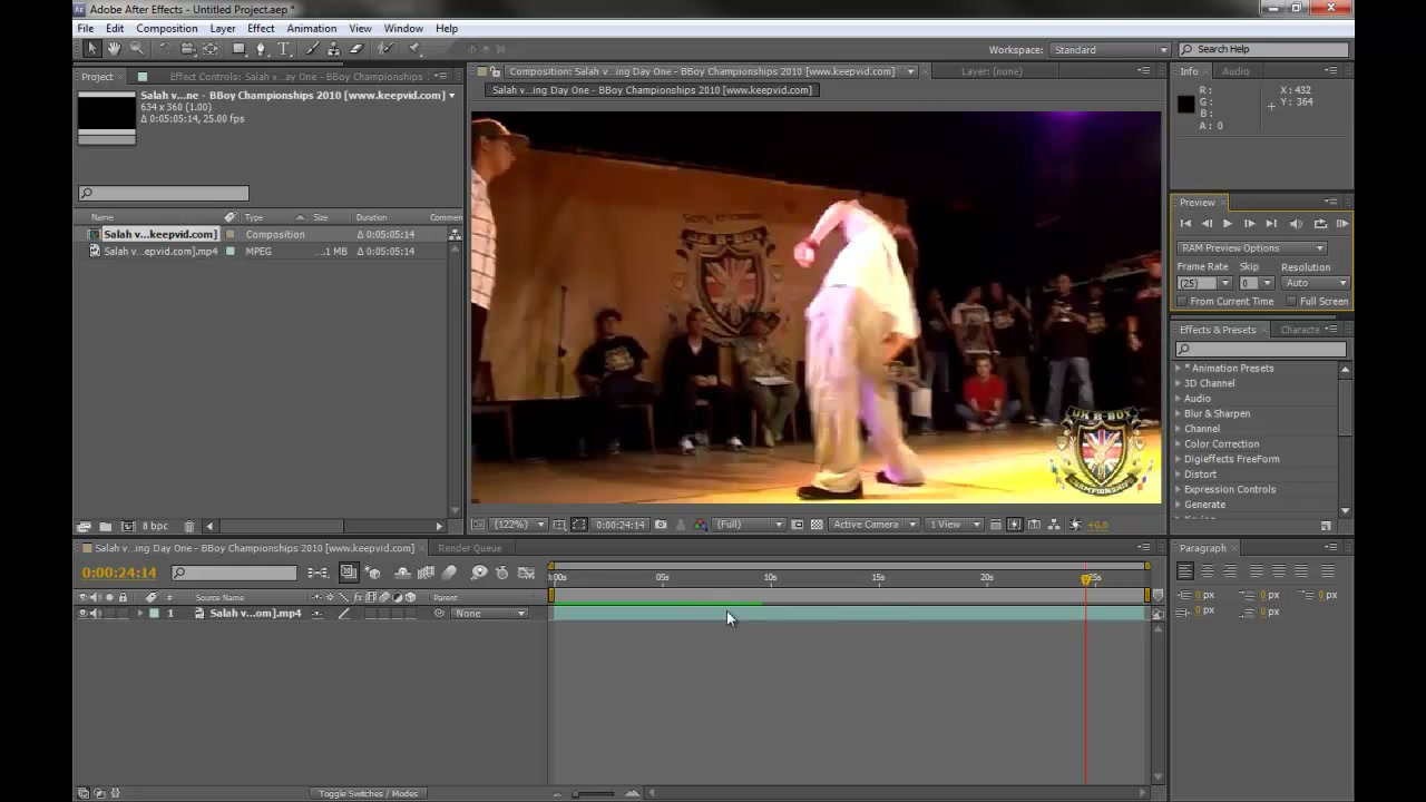 MESISE STUDIO - Image Plane in Maya - ตัวอย่างหน้าจอระหว่างเตรียมงานหรือเลือกส่วนที่ต้องปรับแต่งในวิดีโอ
