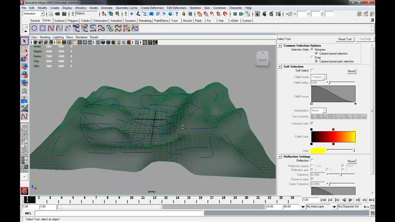 MESISE STUDIO - MAKE LIVE in MAYA - ภาพประกอบช่วงลงมือทำขั้นตอนหลักของบทเรียน เพื่อให้เห็นเครื่องมือและตำแหน่งที่ใช้งาน