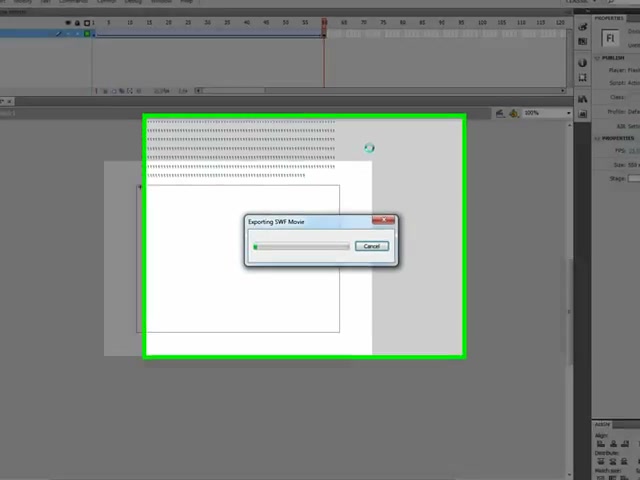 MESISE STUDIO TUTOR FLASH ACTION - ตัวอย่างหน้าจอระหว่างเตรียมงานหรือเลือกส่วนที่ต้องปรับแต่งในวิดีโอ