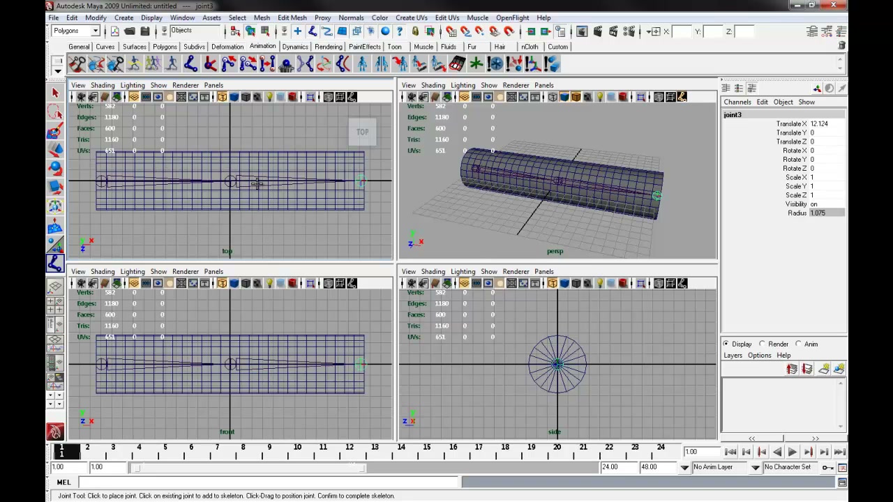 MESISE STUDIO IK และ POLE VECTER ข้อศอก - ภาพช่วงเริ่มต้นของบทเรียน ใช้ดูบริบทของโปรเจกต์และหน้าจอโปรแกรมก่อนลงมือทำ