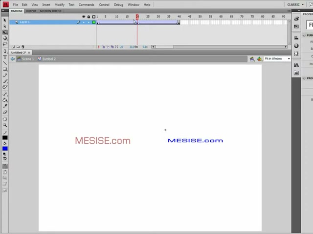 MESISE STUDIO TUTOR FLASH - ภาพประกอบช่วงลงมือทำขั้นตอนหลักของบทเรียน เพื่อให้เห็นเครื่องมือและตำแหน่งที่ใช้งาน