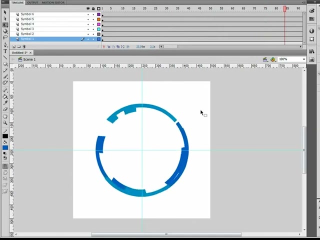 MESISE STUDIO TUTOR FLASH 2 - ภาพประกอบช่วงลงมือทำขั้นตอนหลักของบทเรียน เพื่อให้เห็นเครื่องมือและตำแหน่งที่ใช้งาน