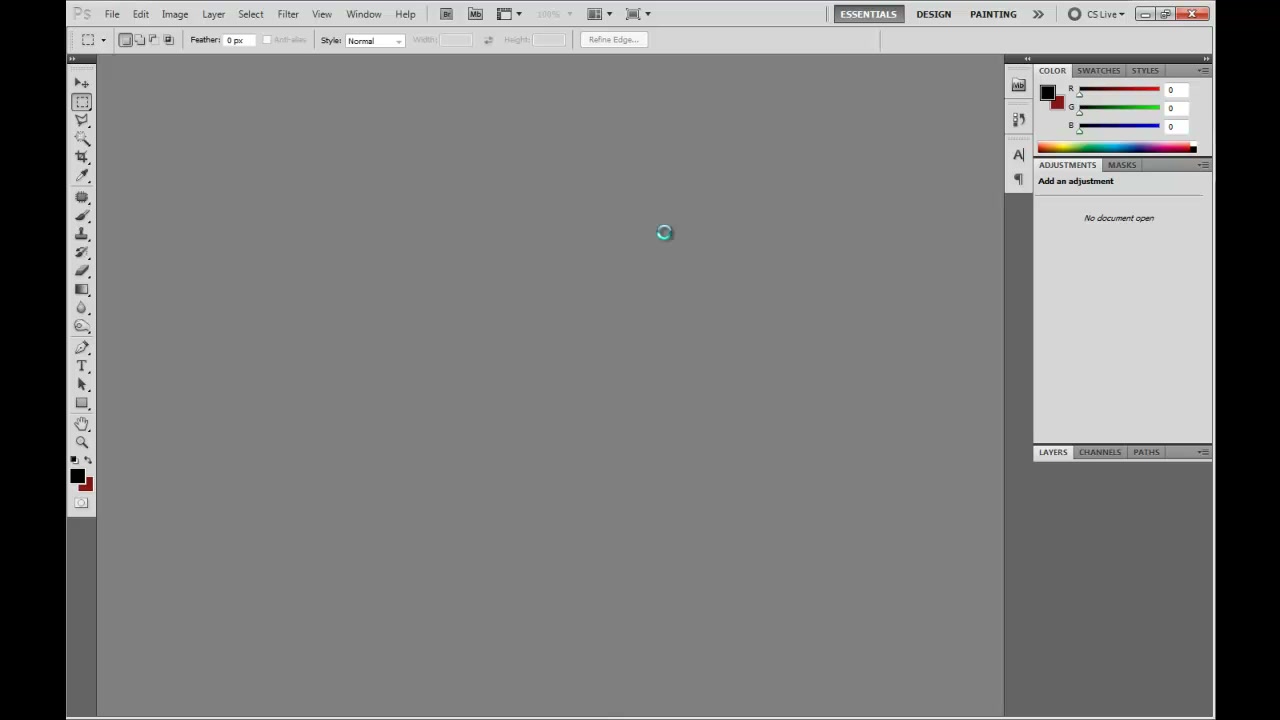 สอน PHOTOSHOP เบสิคโคตร ๆ - ภาพช่วงเริ่มต้นของบทเรียน ใช้ดูบริบทของโปรเจกต์และหน้าจอโปรแกรมก่อนลงมือทำ