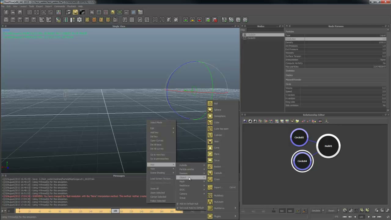 สอน RealFlow เรื่อง Limbo - ภาพประกอบช่วงลงมือทำขั้นตอนหลักของบทเรียน เพื่อให้เห็นเครื่องมือและตำแหน่งที่ใช้งาน