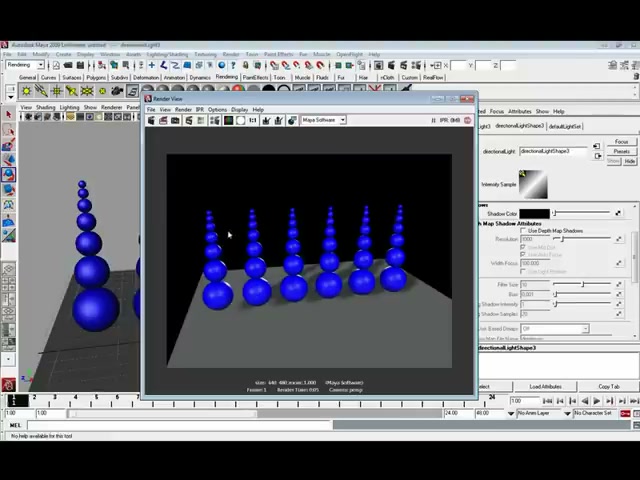 MESISE STUDIO TUTOR MAYA SET RENDER 1 - ภาพช่วงตรวจผลลัพธ์หรือเตรียมนำงานไปใช้งานต่อหลังทำตามขั้นตอนเสร็จ