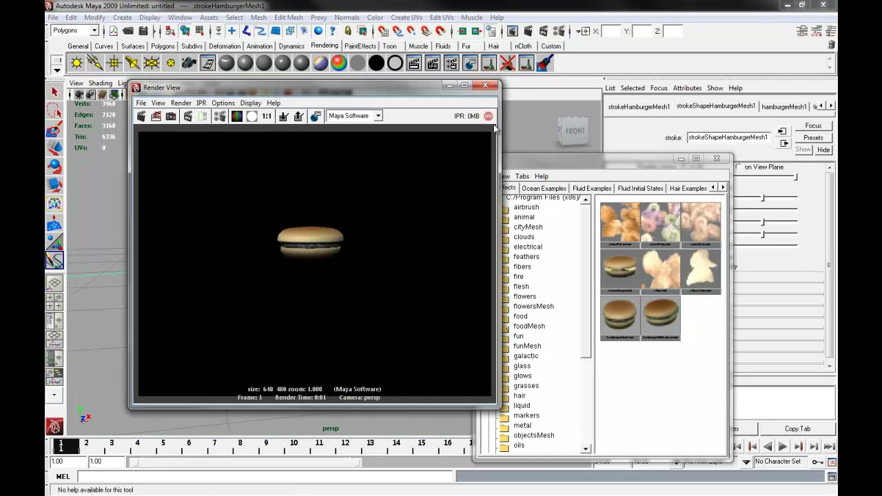 MESISE STUDIO - visor in maya - ภาพช่วงเริ่มต้นของบทเรียน ใช้ดูบริบทของโปรเจกต์และหน้าจอโปรแกรมก่อนลงมือทำ