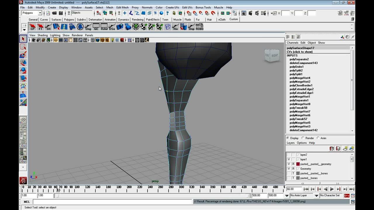 MESISE STUDIO แก้ไขโมเดลคน MAYA 1/3 - ภาพช่วงเริ่มต้นของบทเรียน ใช้ดูบริบทของโปรเจกต์และหน้าจอโปรแกรมก่อนลงมือทำ