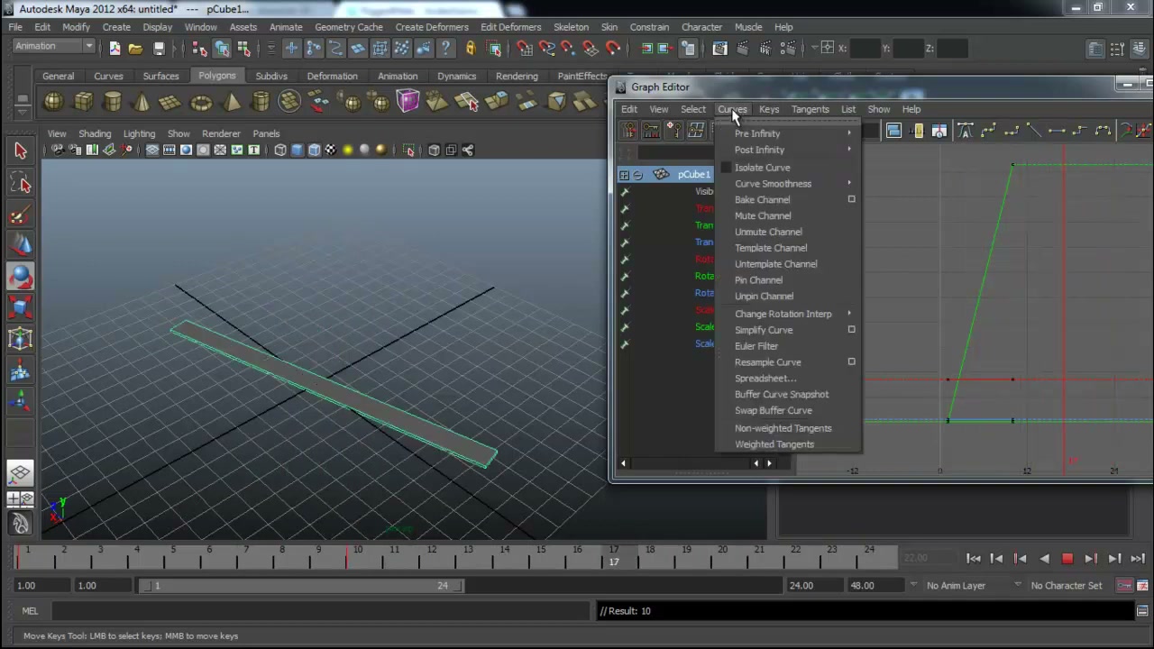 สอนมายา Animation Loop - ภาพช่วงเริ่มต้นของบทเรียน ใช้ดูบริบทของโปรเจกต์และหน้าจอโปรแกรมก่อนลงมือทำ