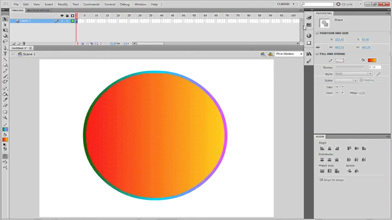 MESISE STUDIO - FLASH 2D BASIC 2 - 1/2 - ตัวอย่างหน้าจอระหว่างเตรียมงานหรือเลือกส่วนที่ต้องปรับแต่งในวิดีโอ