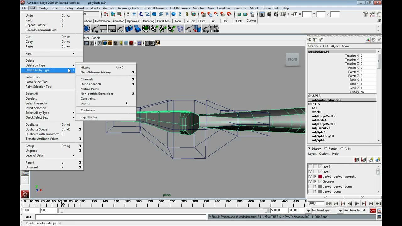 MESISE STUDIO แก้ไขโมเดลคน MAYA 3/3 - ตัวอย่างหน้าจอระหว่างเตรียมงานหรือเลือกส่วนที่ต้องปรับแต่งในวิดีโอ
