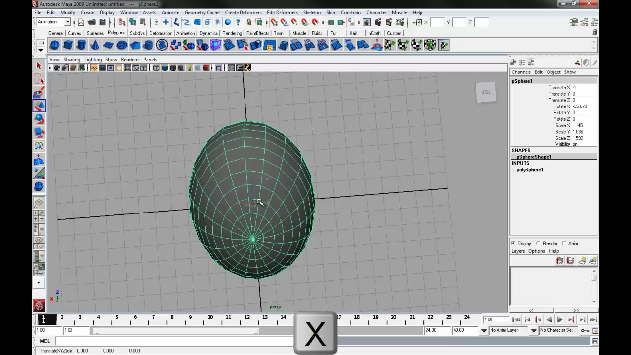 MESISE STUDIO MAYA BASIC / สอนมายาพื้นฐาน 2 - ตัวอย่างหน้าจอระหว่างเตรียมงานหรือเลือกส่วนที่ต้องปรับแต่งในวิดีโอ