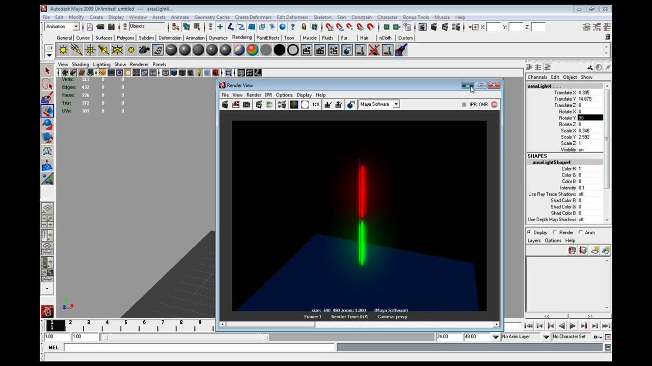 MESISE STUDIO ไฟงานวัดใน MAYA - ภาพประกอบช่วงลงมือทำขั้นตอนหลักของบทเรียน เพื่อให้เห็นเครื่องมือและตำแหน่งที่ใช้งาน