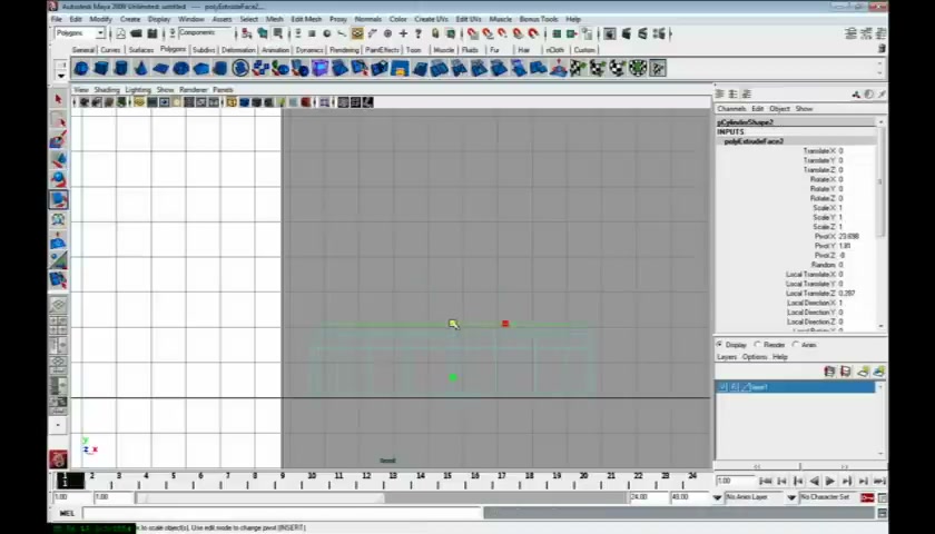MESISE STUDIO - clock in maya - ภาพช่วงเริ่มต้นของบทเรียน ใช้ดูบริบทของโปรเจกต์และหน้าจอโปรแกรมก่อนลงมือทำ