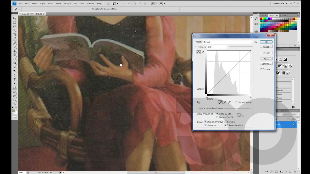 MESISE STUDIO - PHOTOSHOP Curve - ภาพประกอบช่วงลงมือทำขั้นตอนหลักของบทเรียน เพื่อให้เห็นเครื่องมือและตำแหน่งที่ใช้งาน